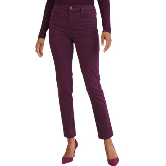 CHICO’S   2.5 = 14 Slimming Super Soft  Ankle Jeans Boysenberry
STYLE:5703… - Picture 1 of 8